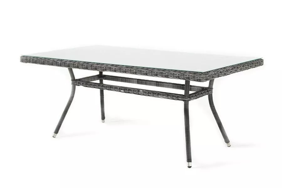 Плетеный обеденный стол Латте 200 Graphite диванный плетеный из роупа барселона левый