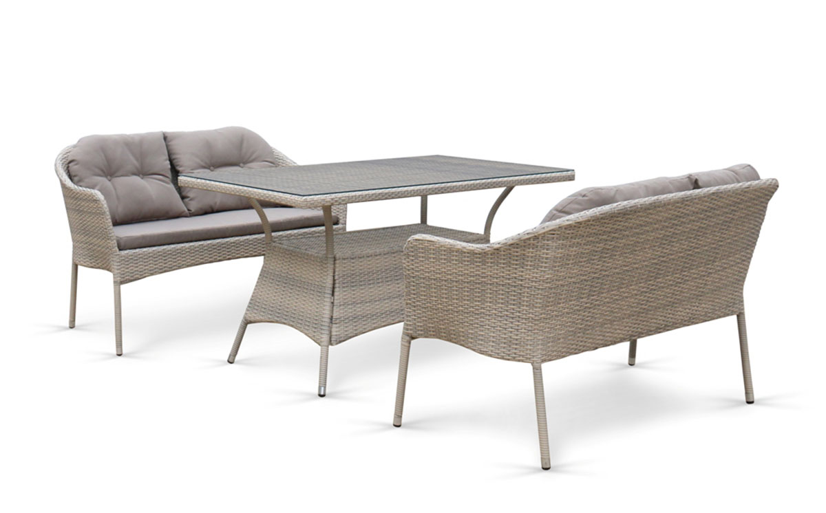 Комплект плетеной мебели с диванами T198C/S54C-W85 Latte Афина комплект плетеной мебели t286a y137c w53 brown афина