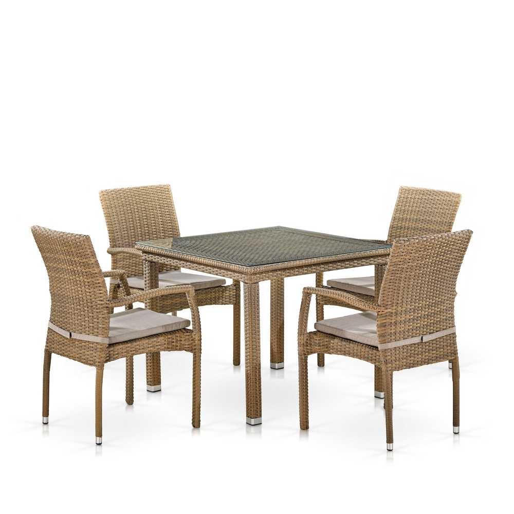 Комплект мебели T257B/Y379B-W65 Light Brown Афина комплект плетеной мебели afm 370a dark grey афина