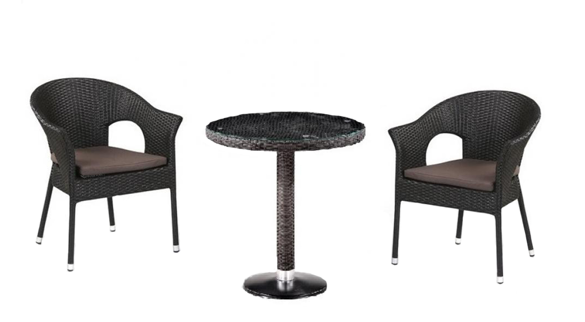 Кофейный комплект плетеной мебели T601/Y79A-W53 Brown (2+1) комплект плетеной мебели t286a y137c w53 brown афина