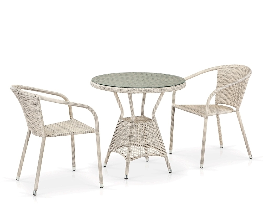 Комплект плетеной мебели T705ANT/Y137C-W85 2Pcs Latte комплект treccia серый