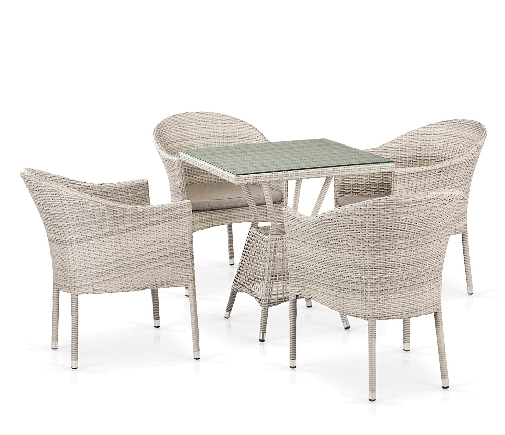 Комплект плетеной мебели T706/Y350A-W85-70x70 4Pcs Latte комплект treccia серый
