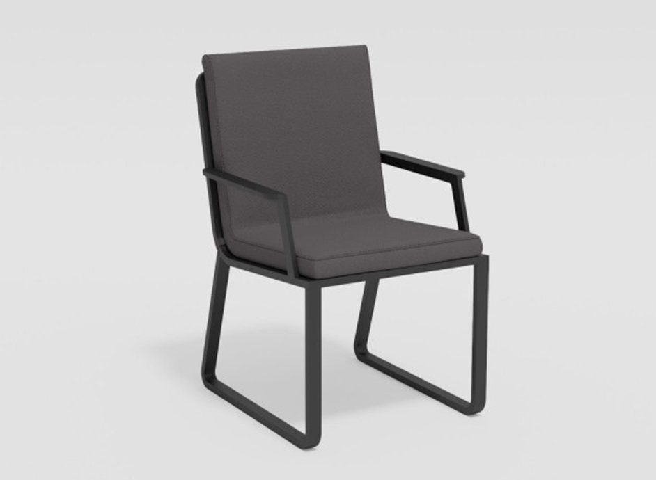 Стул Voglie Armrest темно-серый кресло плетеное из роупа канны темно серый ткань savana grafit