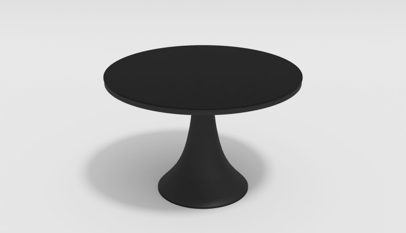 Стол обеденный Voglie Round темно-серый кресло premium hi back qualifier серое с темно серым и красным more 10252321
